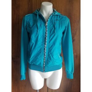 Billcee Turquoise Blue Zip Up Hoodie